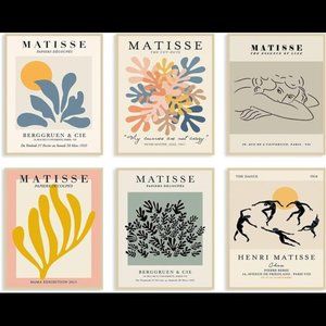 Henri Matisse Flower Market Classic Art Posters Prints 6 Vintage Style